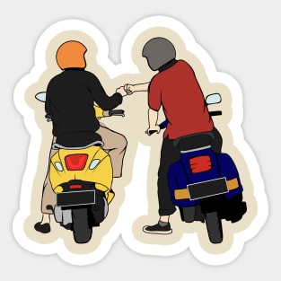 Scooter Friends Sticker